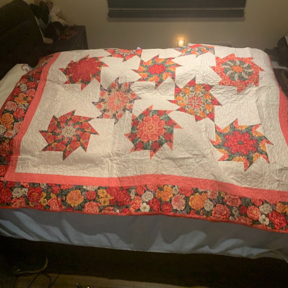 hand crafted and sewed by my mother